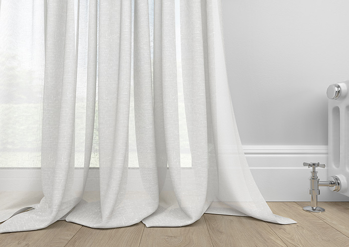 Gemstone Voile, White - Made to Measure Curtains - Image 6